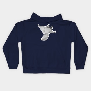 Manta Ray Airship Kids Hoodie